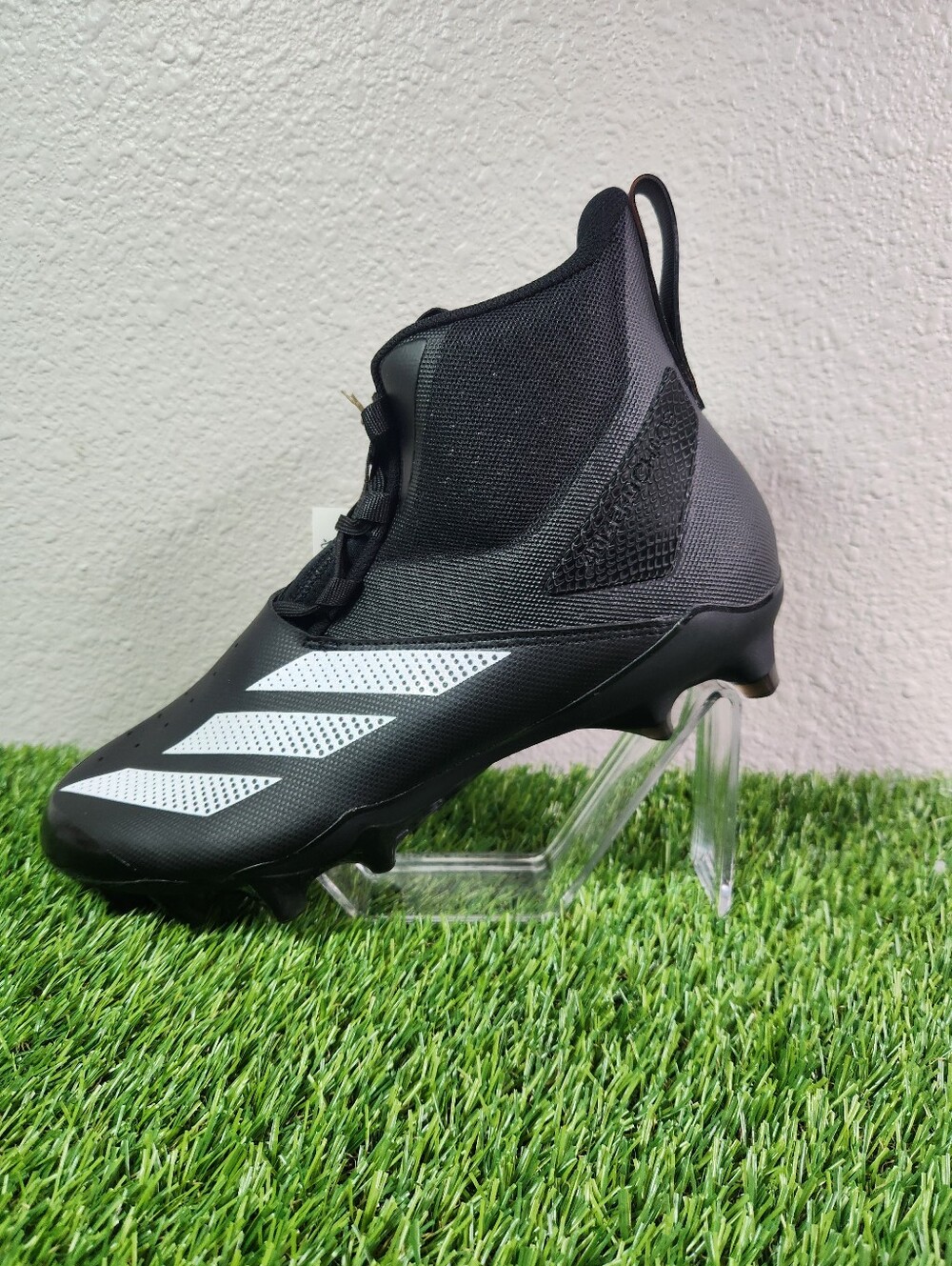 Adidas Adizero Chaos Football Cleats Mid Top Men's Size 11.5 Black IE3998 New